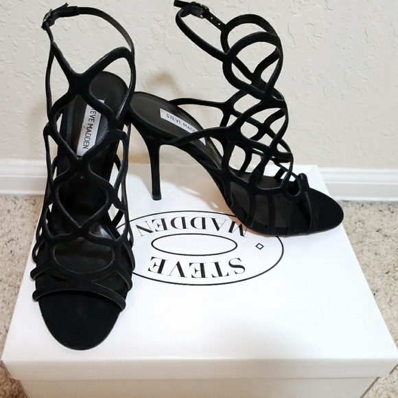 Steve Madden Black sexy sandals - Picture 2 of 2